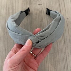 Light gray, fabric headband